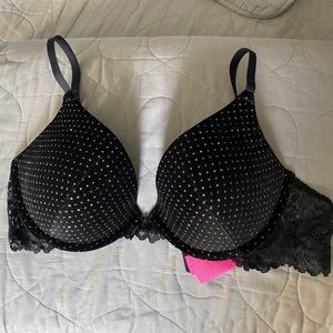 La Senza Suede Sparkly push up bra - 32D